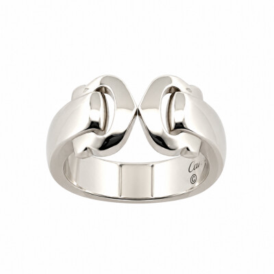 Occasion Bague Cartier Double C en or blanc
