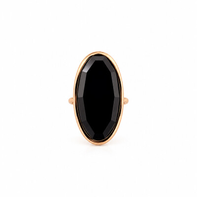 Bague Ph. Tisseront en or rose et onyx