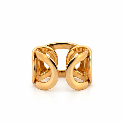 Bague en or jaune et diamants