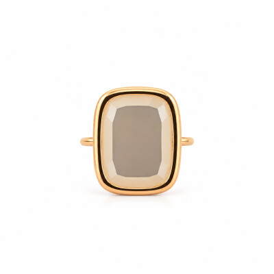 Bague en or rose et nacre