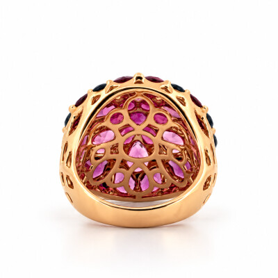 Bague diamant & multipierres