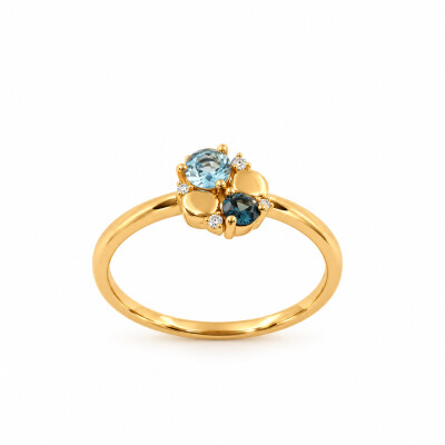 Bague Topaze et Topaze London Blue