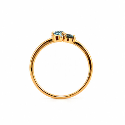 Bague Topaze et Topaze London Blue
