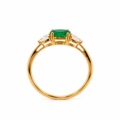 Bague Emeraude et Diamant