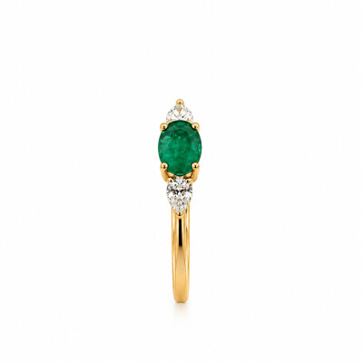 Bague Emeraude et Diamant