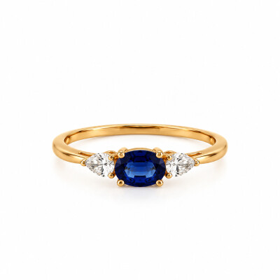 Bague Saphir et Diamant