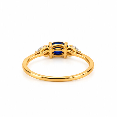 Bague Saphir et Diamant