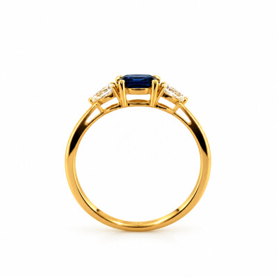 Bague Saphir et Diamant