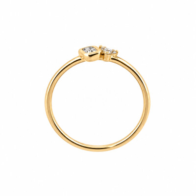 Bague en Or Jaune - Diamant
