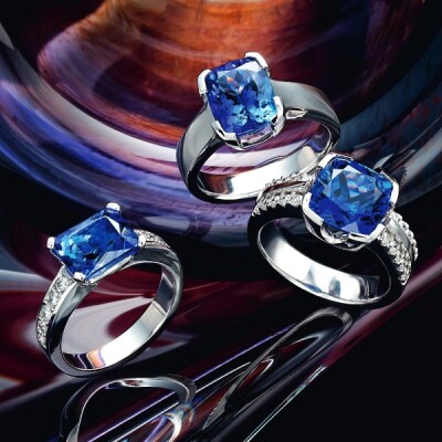 Tanzanite and Diamond rings