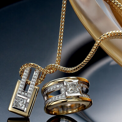 Princess cut Diamond jewellery