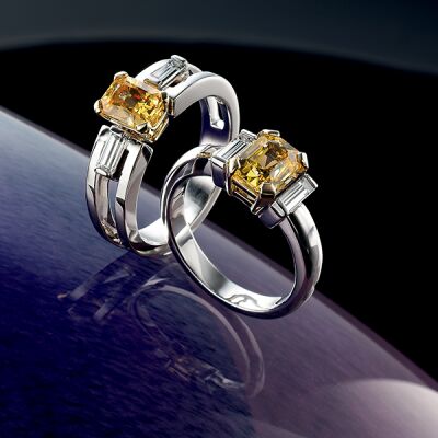 Yellow Sapphire rings