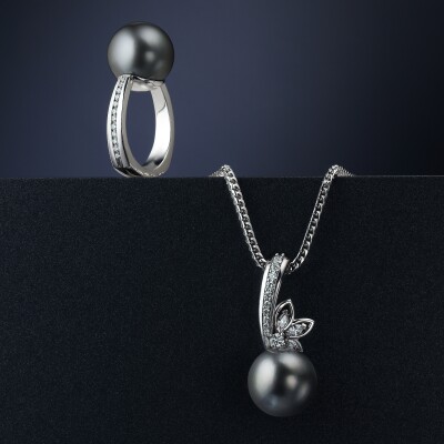 Tahitian Pearl and Diamond jewellery