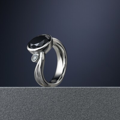 Black Diamond dress ring