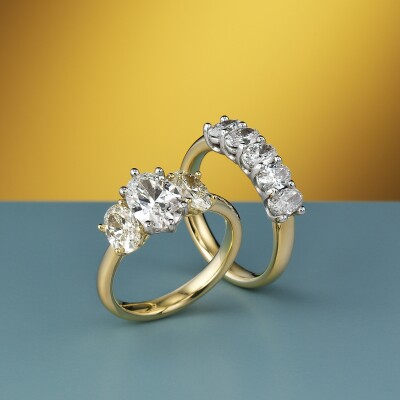 Oval Diamond rings