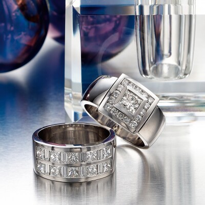 Princess cut Diamond rings