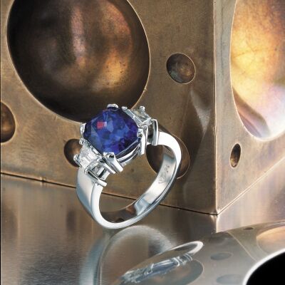 Tanzanite and Diamond ring