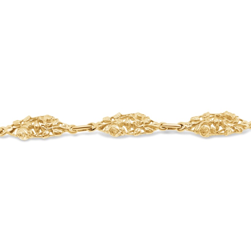 Bracelet mailles d'occasion en or jaune
