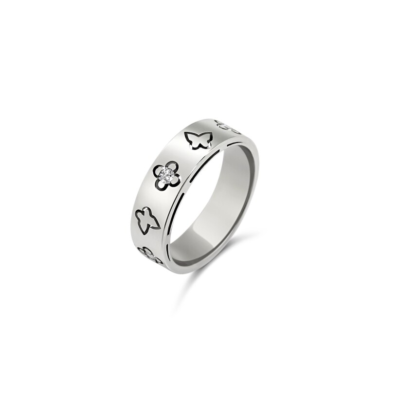 Bague Vaneste en or blanc et 3 diamants