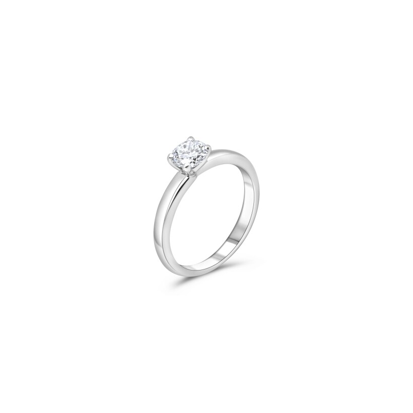 Bague d'occasion en or blanc et diamant