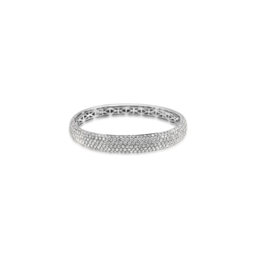 Bracelet d'occasion en or blanc et diamants