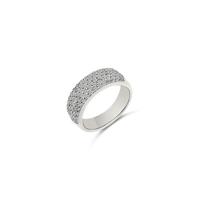 Bague Vaneste en or blanc et pavage diamant