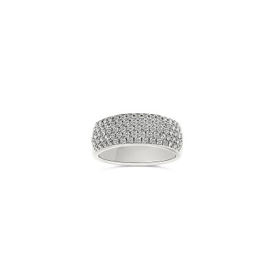 Bague Vaneste en or blanc et pavage diamant