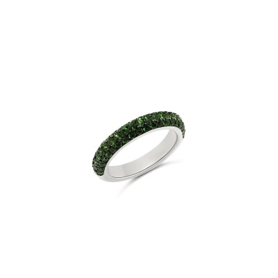 Bague Vaneste en or blanc et pavage tsavorite