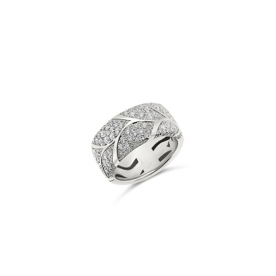 Bague Vaneste Leaves en or blanc et diamants