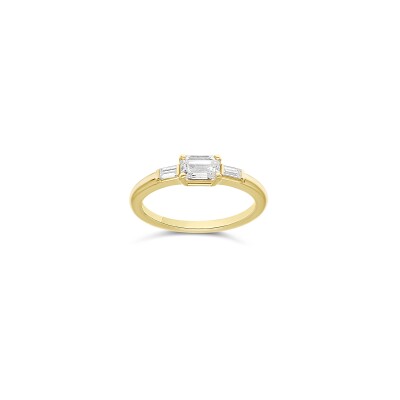 Bague Loulou or rose et diamant 0.50 ct