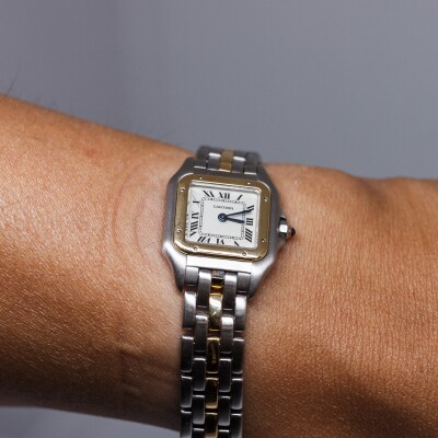 Montre Occasion Cartier Panthère Or et Acier Moyen modèle