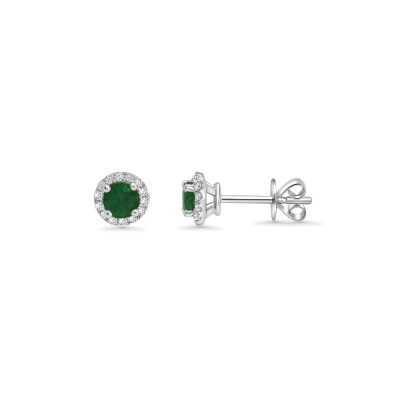 Boucles d'oreilles Opium émeraude