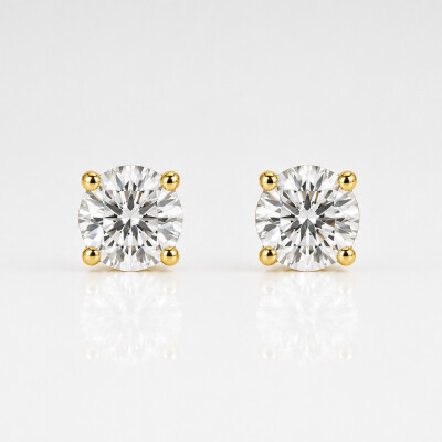 Boucles d'oreilles Murmure or jaune et diamants 0,71 carat