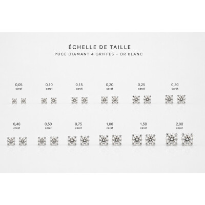 Boucles d'oreilles Murmure or blanc et diamants 0,60 carat