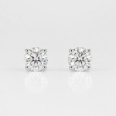 Boucles d'oreille Murmure or blanc et diamants 1,00 carat