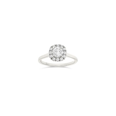 Solitaire Morphée or blanc et diamant 0,60 carat