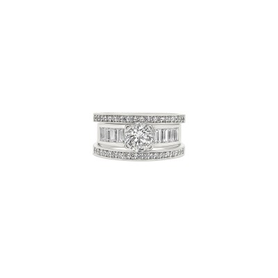 Bague Funambule or blanc et diamant 1,06 carat