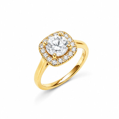 Bague Morphée or jaune et diamant 0,45 carat