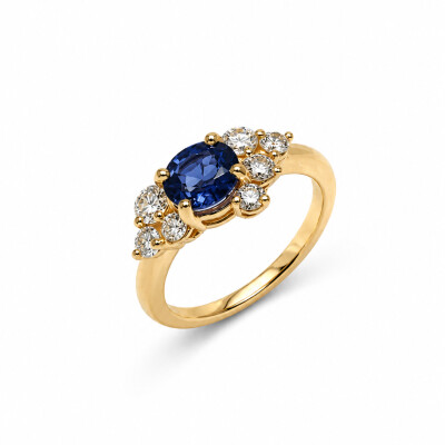 Bague Songe or jaune et saphir