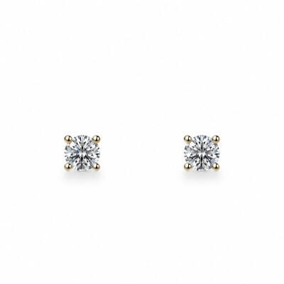 Boucles d'oreilles Murmure or jaune et diamants 0,71 carat