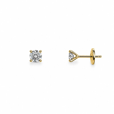 Boucles d'oreilles Murmure or jaune et diamants 0,71 carat