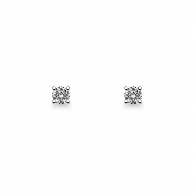 Boucles d'oreilles Murmure or blanc et diamants 0,60 carat