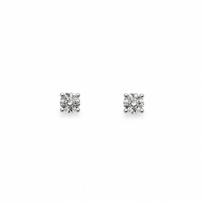 Boucles d'oreille Murmure or blanc et diamants 1,00 carat
