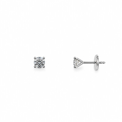 Boucles d'oreille Murmure or blanc et diamants 1,00 carat