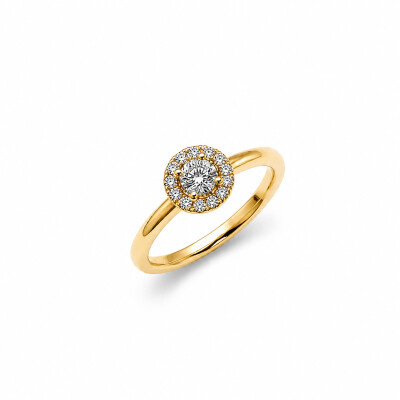 Bague Dune or jaune et diamant 0,40 carat