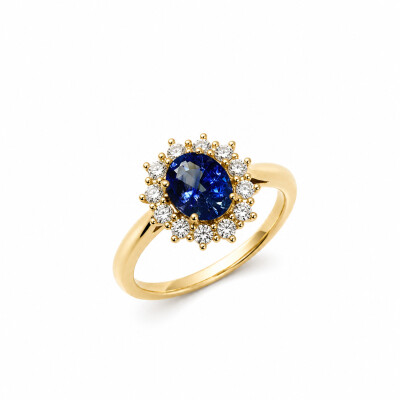 Bague Frisson or jaune et saphir