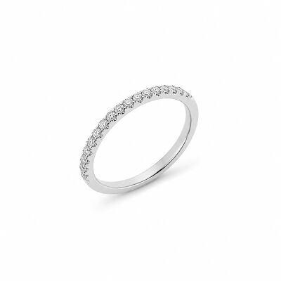 Alliance Allure or blanc et diamants 0,19 carats
