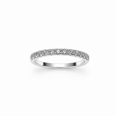 Alliance Allure or blanc et diamants 0,37 carat