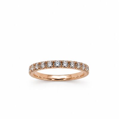 Alliance Allure or rose et diamnts 0,63 carat
