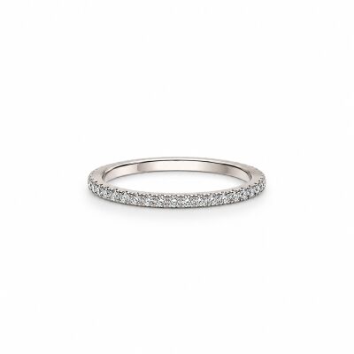 Alliance Allure or blanc et diamants 0,38 carat
